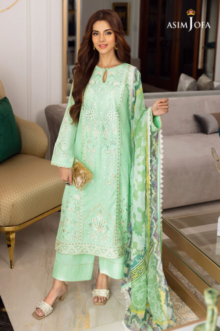 Asim Jofa Ajaa-07 Embroidered Organza 