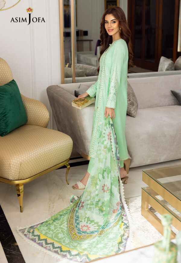 Asim Jofa Ajaa-07 Embroidered Organza
