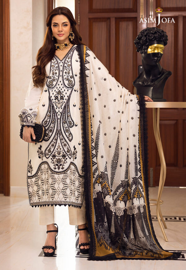 Asim Jofa Ajaa-09 Embroidered Lawn