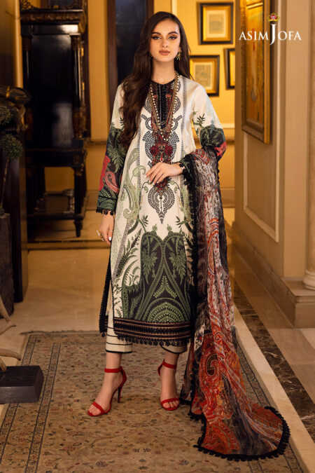 Asim Jofa Ajaa-11 Embroidered Lawn 