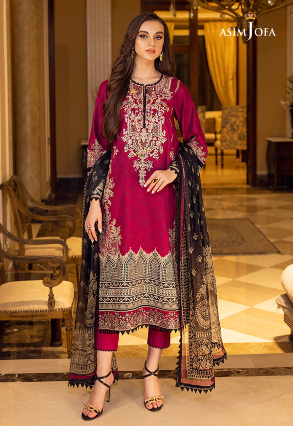 Asim Jofa Ajaa-12 Embroidered Lawn