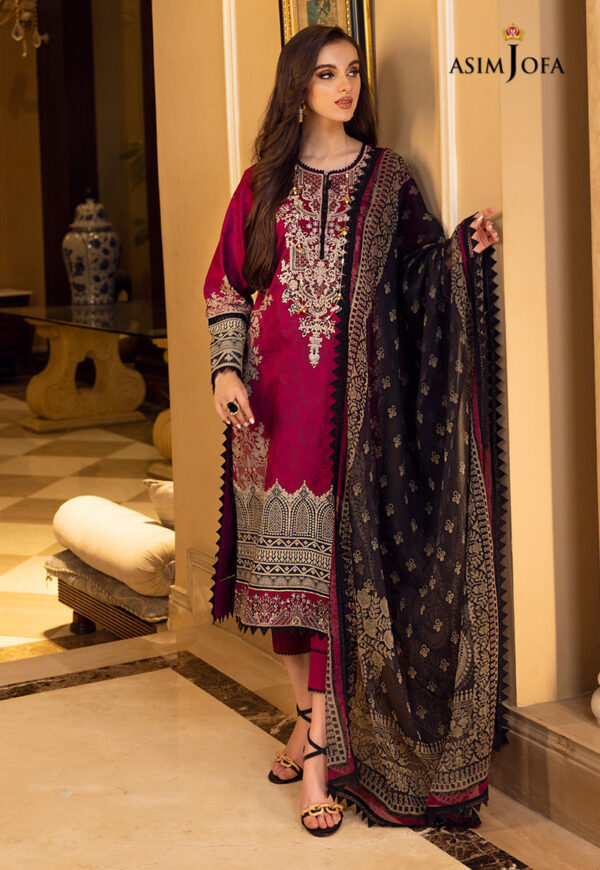 Asim Jofa Ajaa-12 Embroidered Lawn
