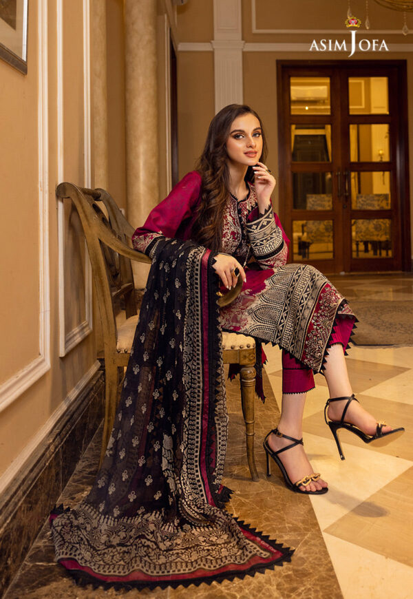Asim Jofa Ajaa-12 Embroidered Lawn