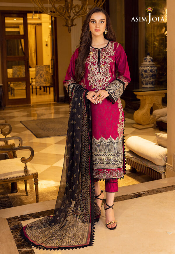 Asim Jofa Ajaa-12 Embroidered Lawn