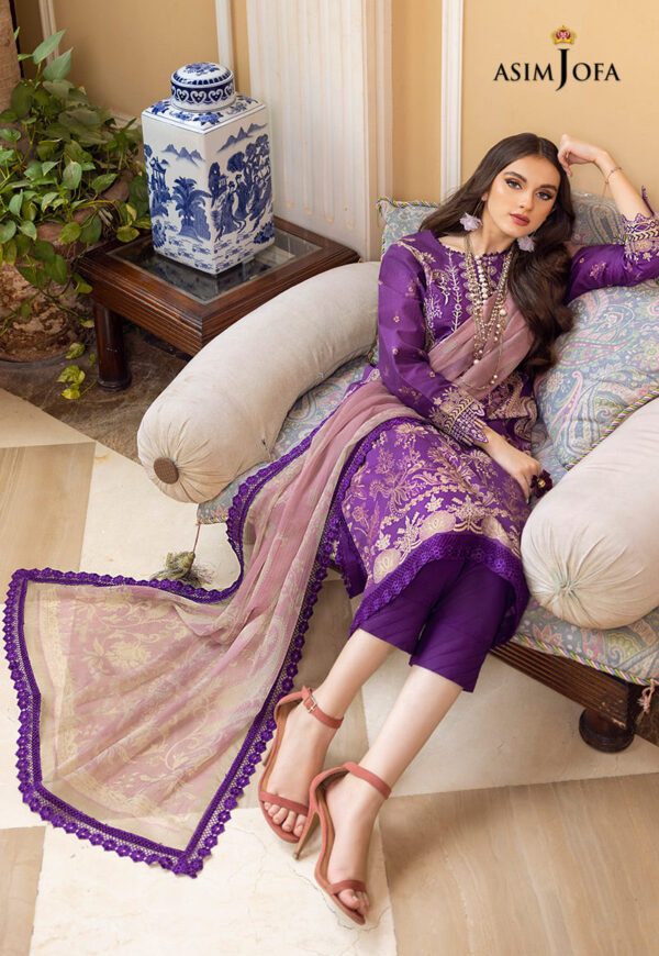 Asim Jofa Ajaa-15 Embroidered Lawn