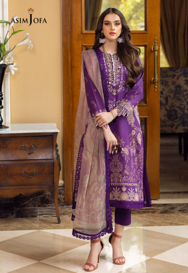 Asim Jofa Ajaa-15 Embroidered Lawn