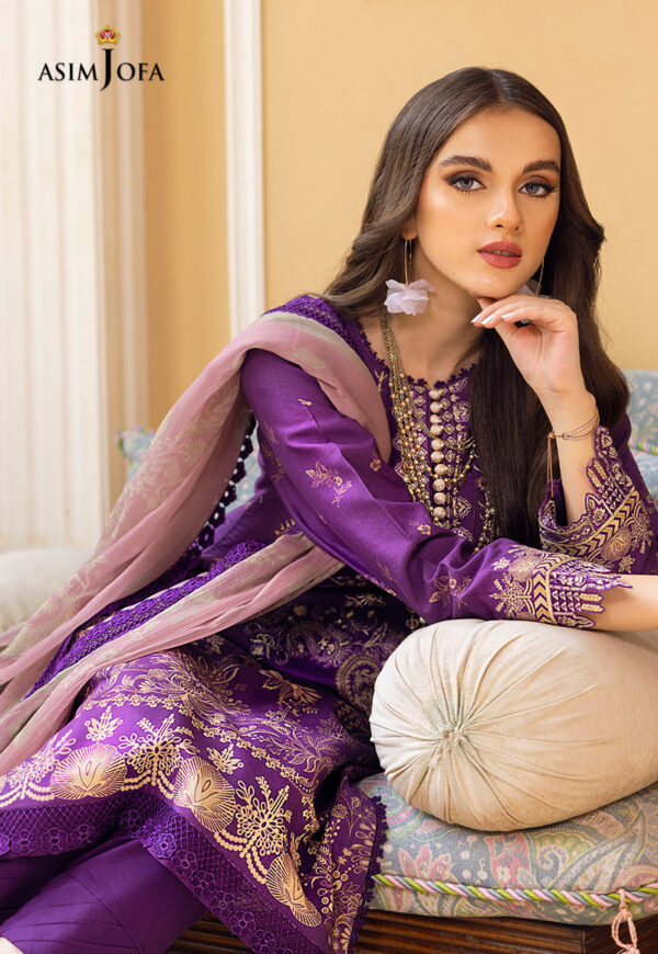 Asim Jofa Ajaa-15 Embroidered Lawn