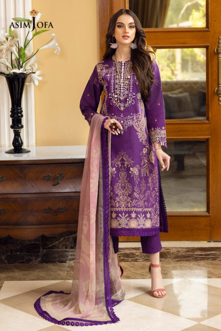 Asim Jofa Ajaa-15 Embroidered Lawn 