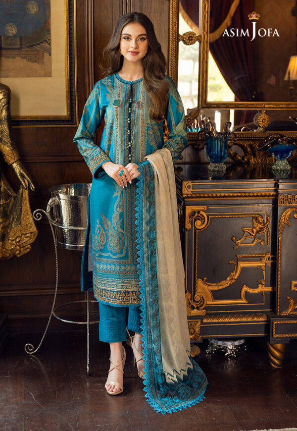 Asim Jofa Ajaa-17 Embroidered Lawn