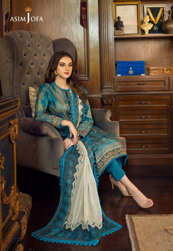Asim Jofa Ajaa-17 Embroidered Lawn