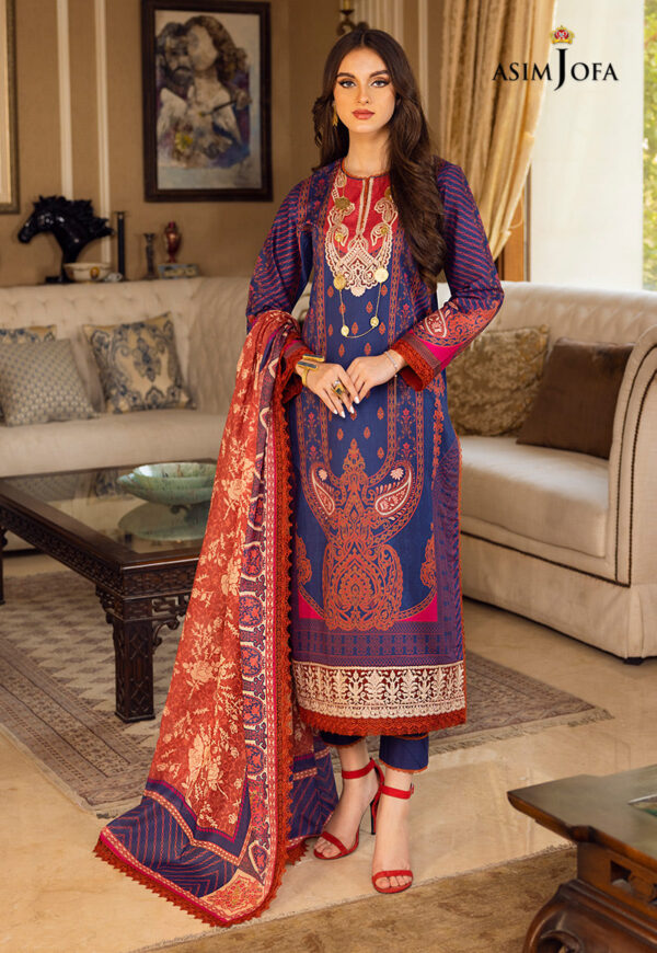 Asim Jofa Ajaa-19 Embroidered Lawn
