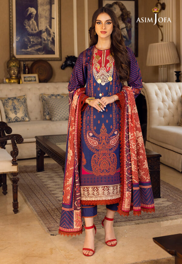 Asim Jofa Ajaa-19 Embroidered Lawn