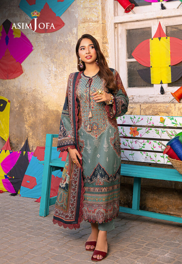 Asim Jofa Ajarp-01 Embroidered Jacquard Stitched
