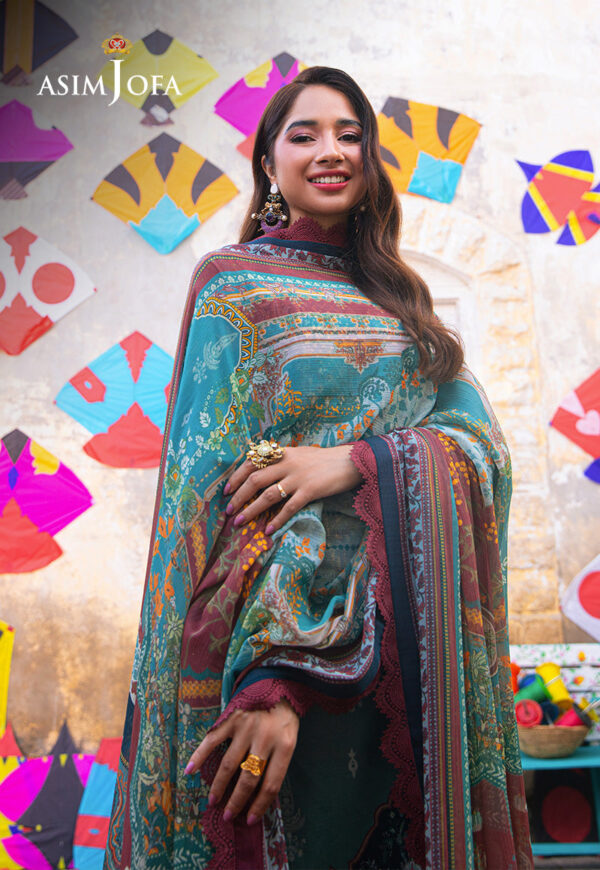 Asim Jofa Ajarp-01 Embroidered Jacquard Stitched