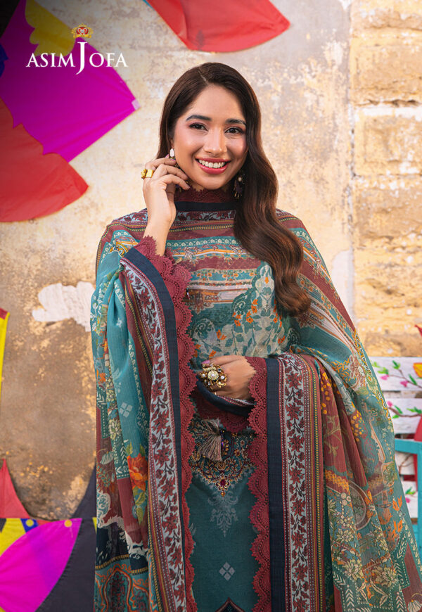 Asim Jofa Ajarp-01 Embroidered Jacquard Stitched