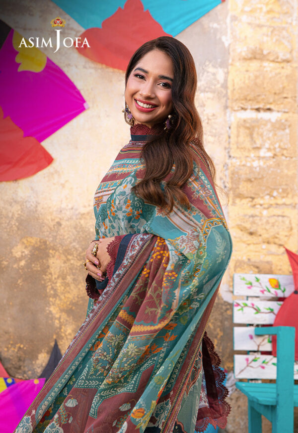 Asim Jofa Ajarp-01 Embroidered Jacquard Stitched