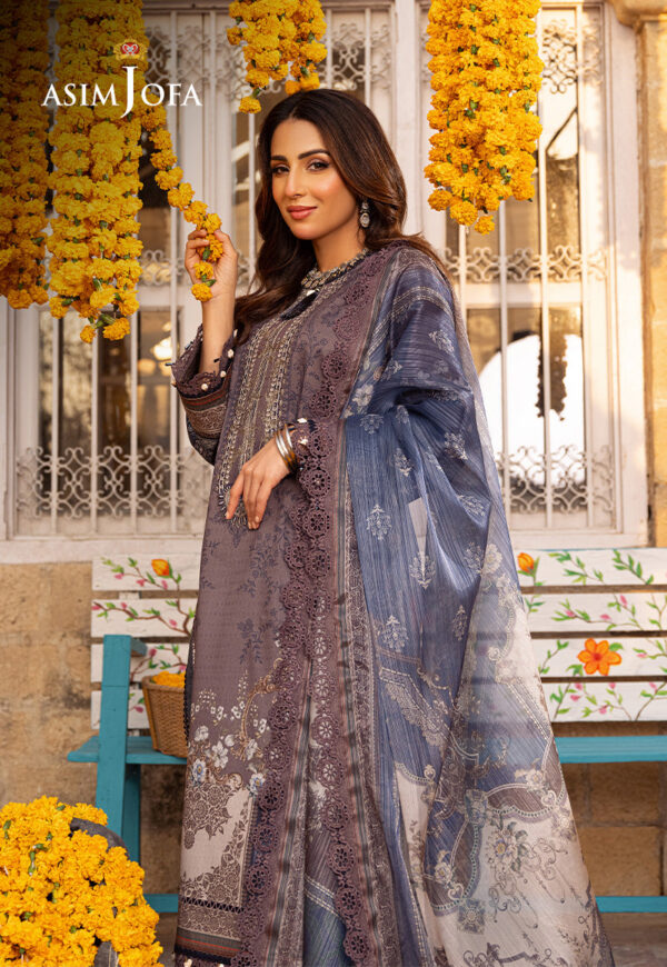Asim Jofa Ajarp-07 Embroidered Jacquard Stitched
