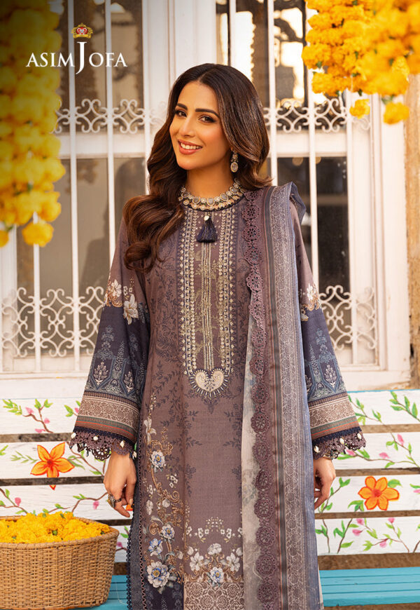 Asim Jofa Ajarp-07 Embroidered Jacquard Stitched