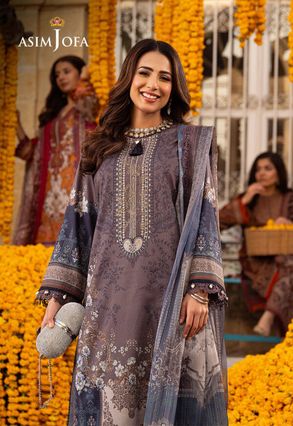 Asim Jofa Ajarp-07 Embroidered Jacquard Stitched
