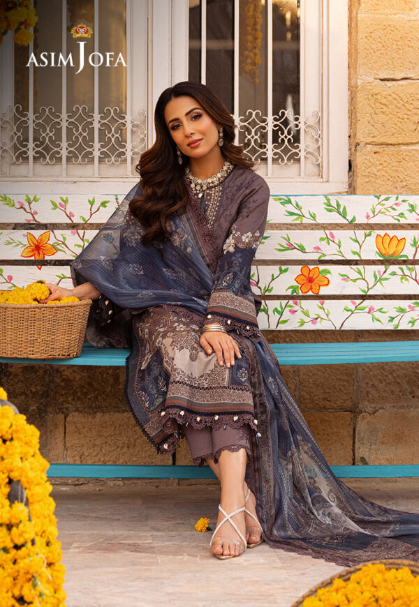 Asim Jofa Ajarp-07 Embroidered Jacquard Stitched
