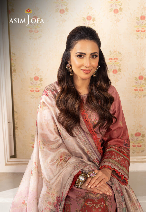 Asim Jofa Ajarp-08 Printed Jacquard Stitched