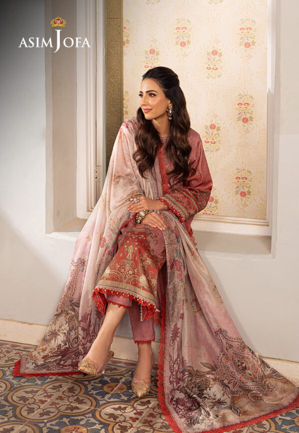 Asim Jofa Ajarp-08 Printed Jacquard Stitched