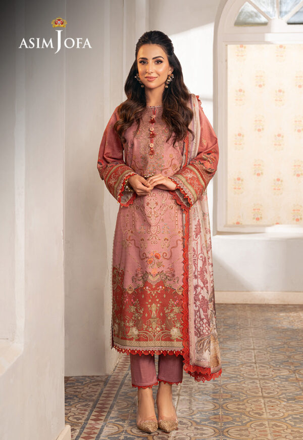 Asim Jofa Ajarp-08 Printed Jacquard Stitched