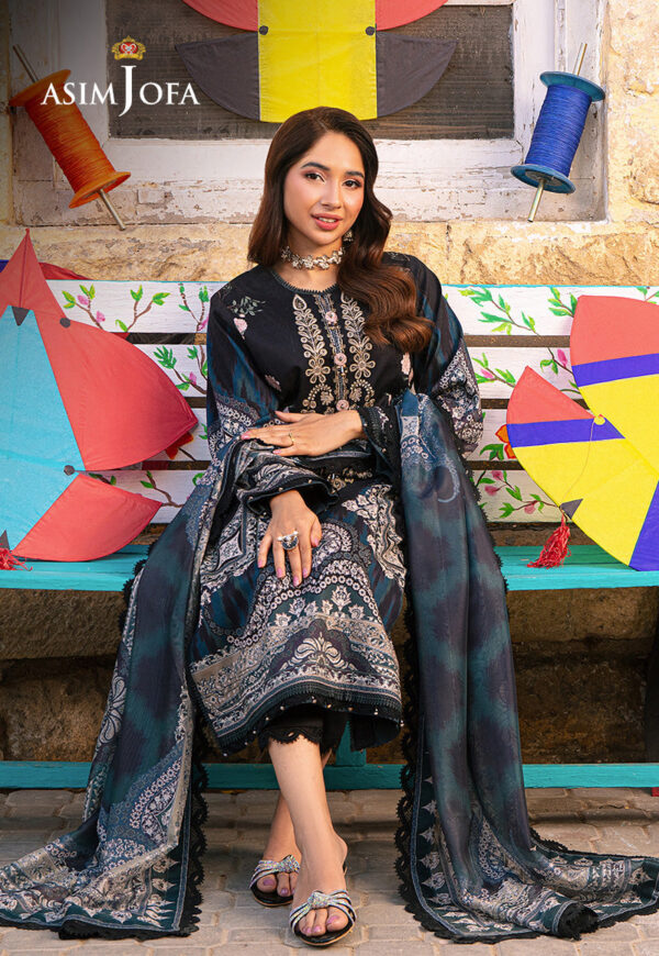Asim Jofa Ajarp-10 Embroidered Jacquard Stitched