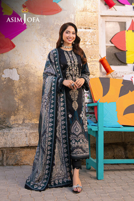 Asim Jofa Ajarp-10 Embroidered Jacquard Stitched 
