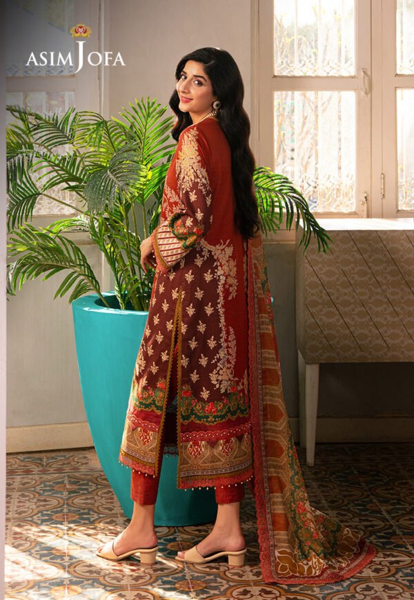 Asim Jofa Ajarp-14 Printed Dobby Stitched