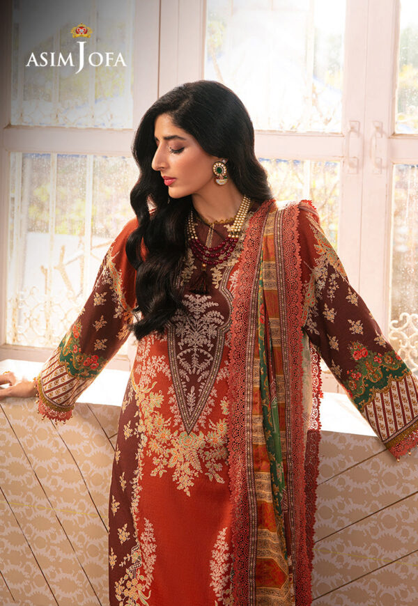 Asim Jofa Ajarp-14 Printed Dobby Stitched