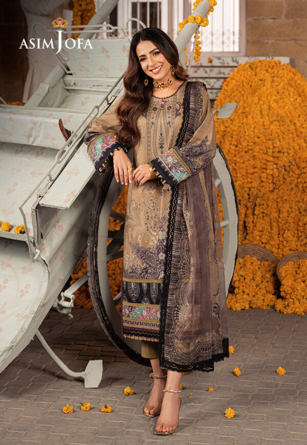 Asim Jofa Ajarp-16 Printed Lawn Stitched