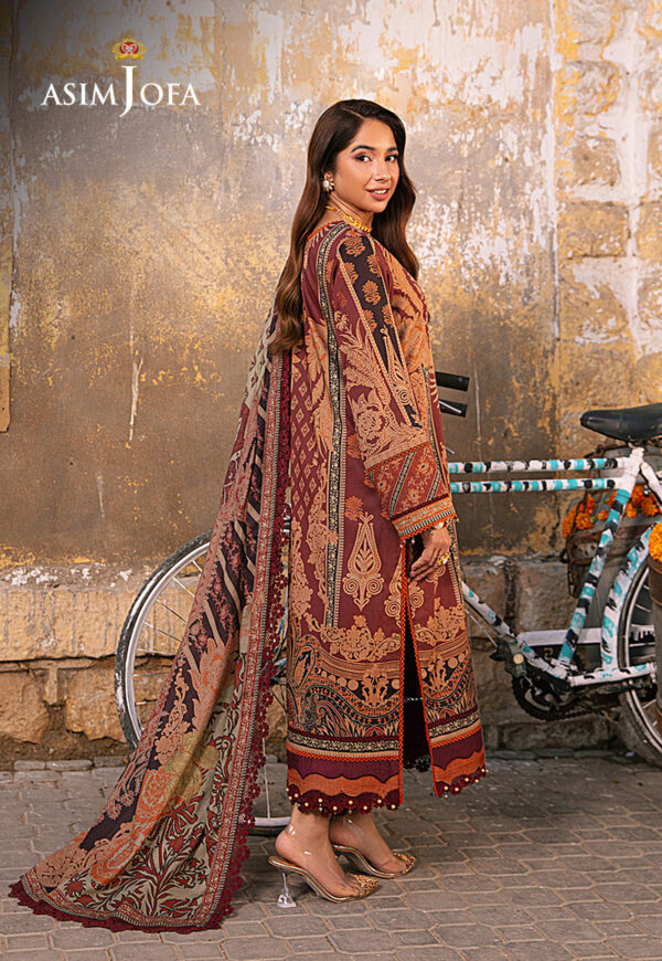 Asim Jofa Ajarp-24 Embroidered Lawn Stitched