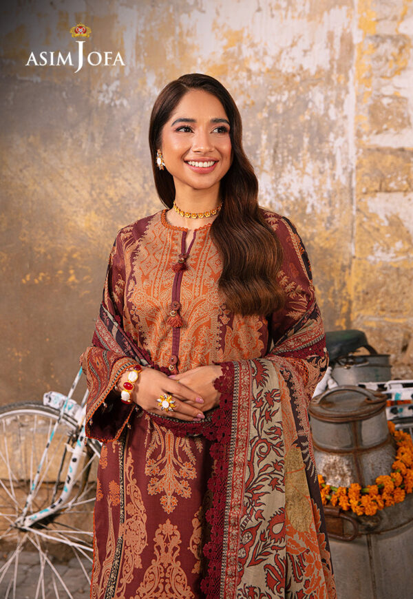 Asim Jofa Ajarp-24 Embroidered Lawn Stitched