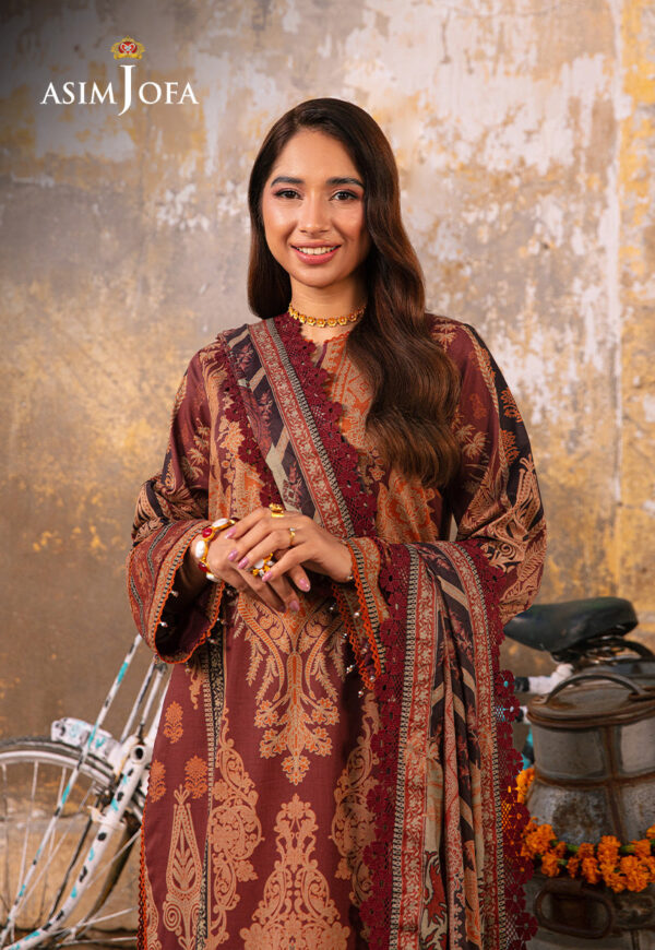 Asim Jofa Ajarp-24 Embroidered Lawn Stitched