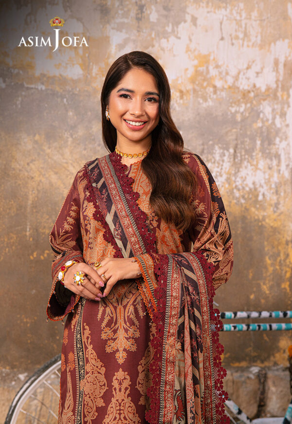 Asim Jofa Ajarp-24 Embroidered Lawn Stitched