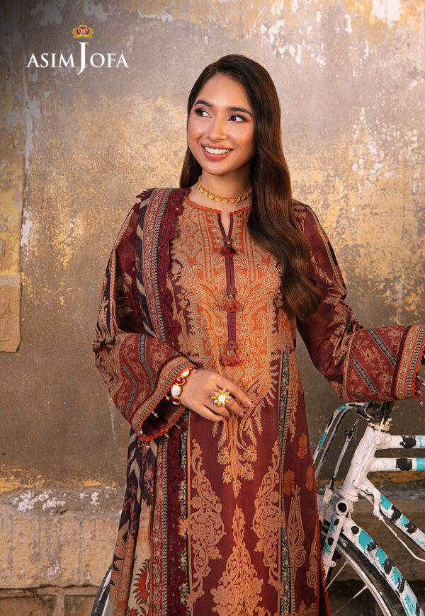 Asim Jofa Ajarp-24 Embroidered Lawn Stitched