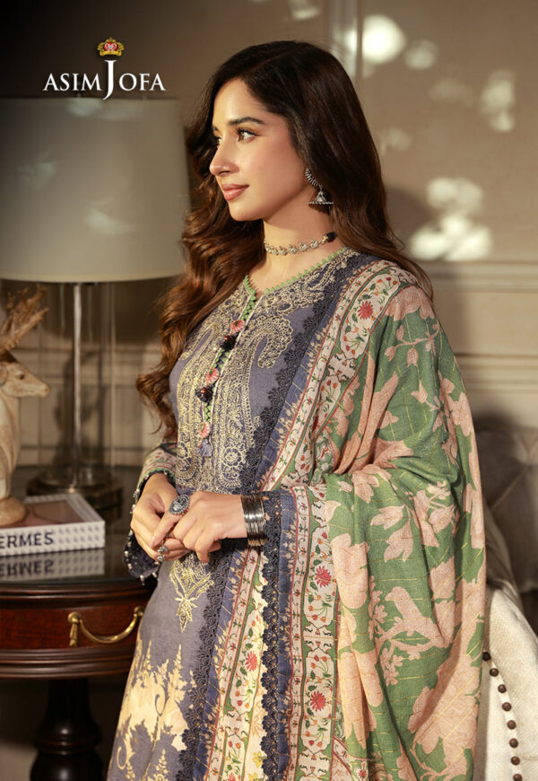Asim Jofa Ajaw-06 Embroidered Karandi