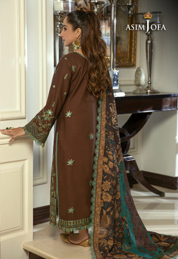 Asim Jofa Ajawp-01 Embroidered Khaddar Stitched