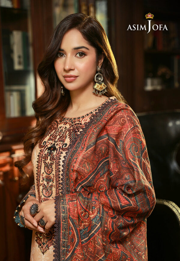 Asim Jofa Ajawp-03 Embroidered Karandi Stitched