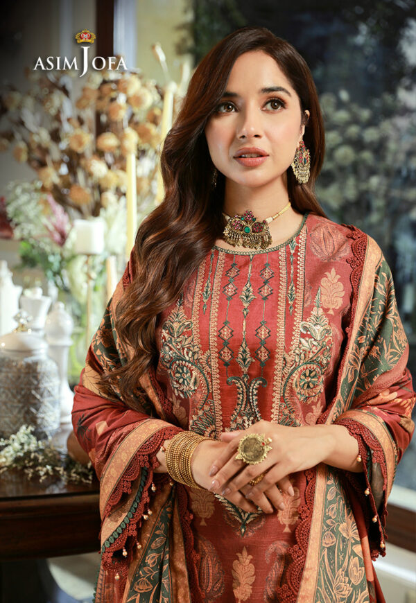 Asim Jofa Ajawp-05 Embroidered Karandi Stitched