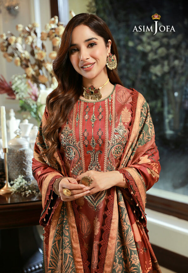 Asim Jofa Ajawp-05 Embroidered Karandi Stitched