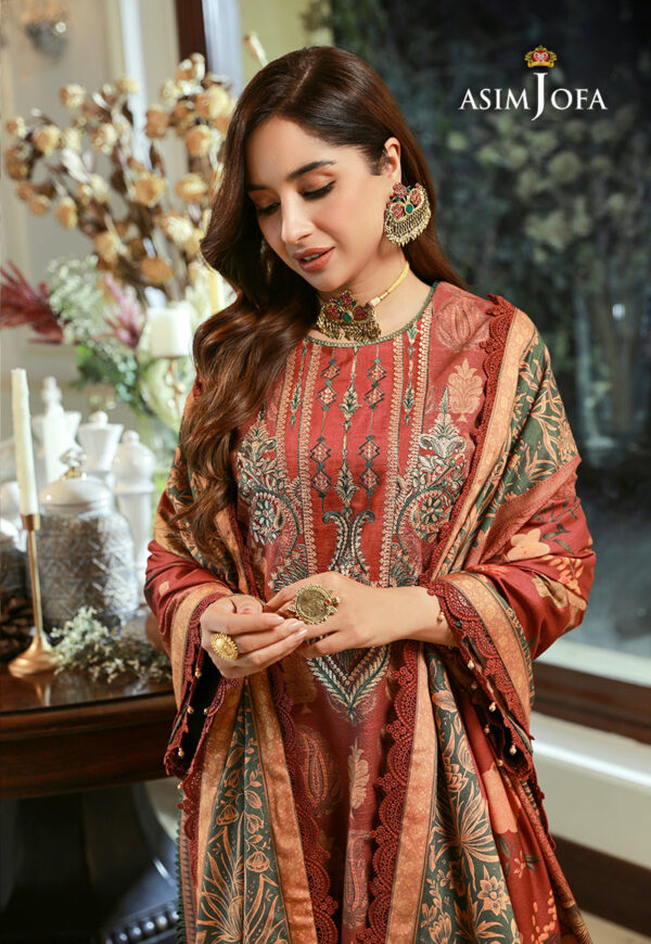 Asim Jofa Ajawp-05 Embroidered Karandi Stitched