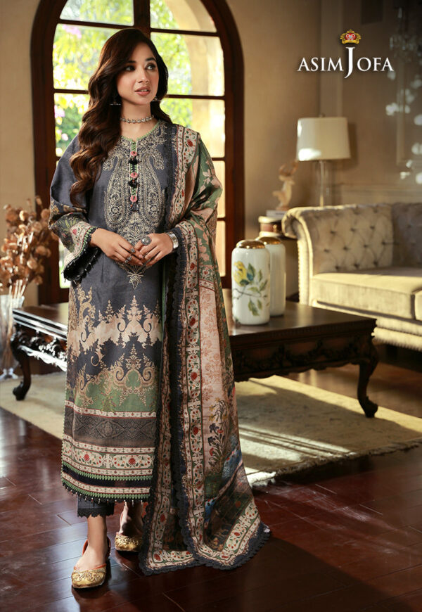 Asim Jofa Ajawp-06 Embroidered Karandi Stitched