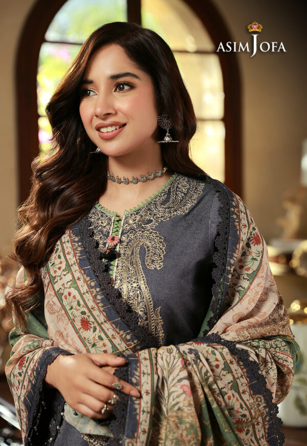 Asim Jofa Ajawp-06 Embroidered Karandi Stitched