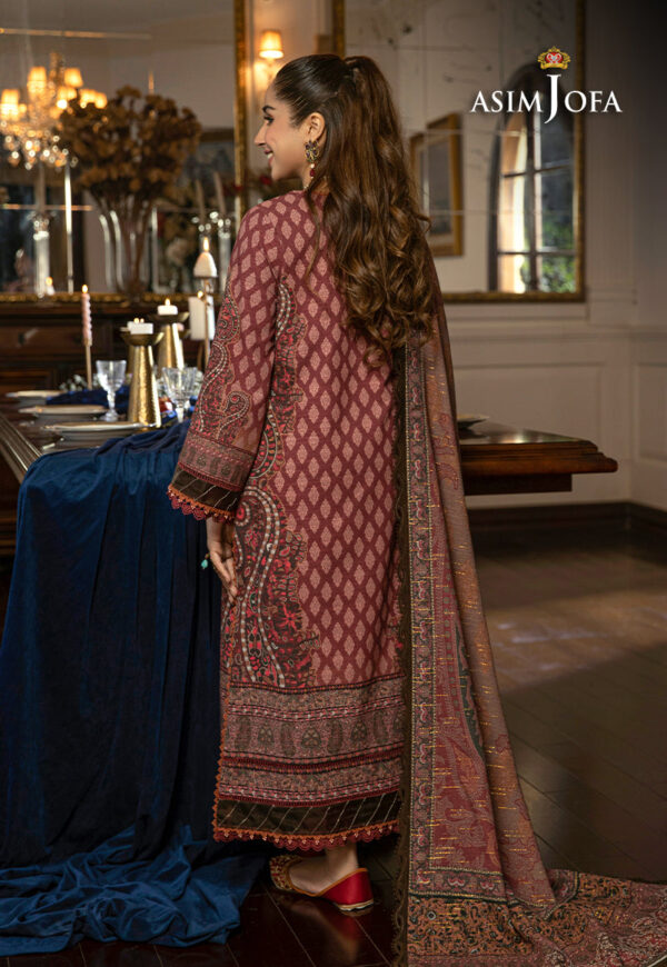 Asim Jofa Ajawp-07 Printed Khaddar Stitched