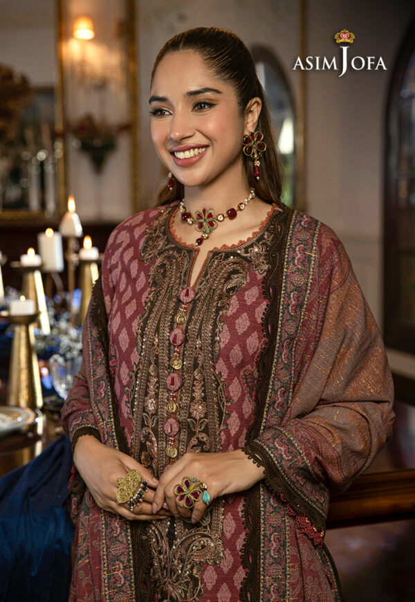 Asim Jofa Ajawp-07 Printed Khaddar Stitched