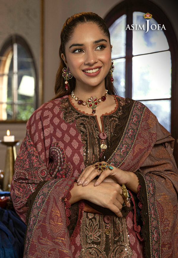 Asim Jofa Ajawp-07 Printed Khaddar Stitched