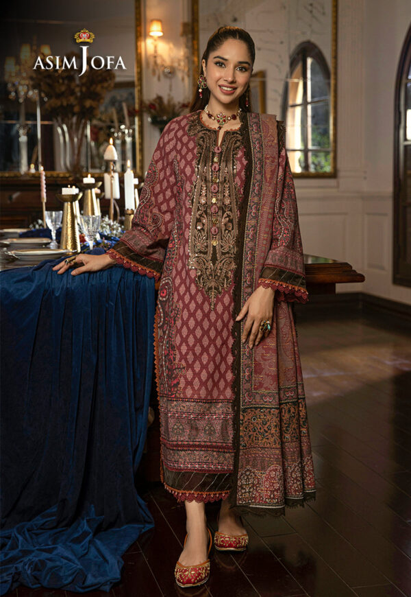 Asim Jofa Ajawp-07 Printed Khaddar Stitched