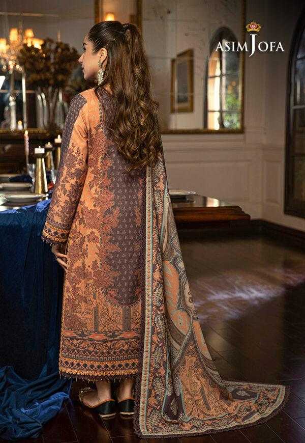 Asim Jofa Ajawp-09 Printed Karandi Stitched